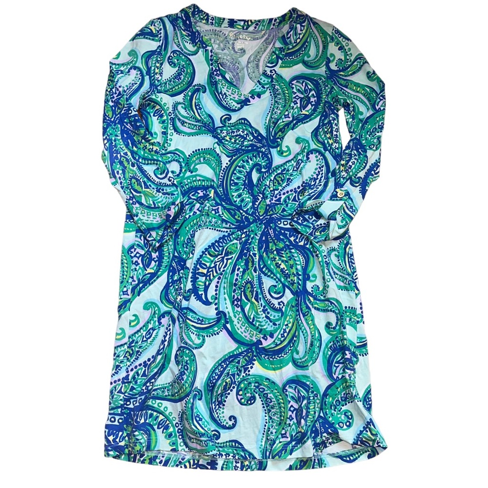 Lilly Pulitzer rossmore dress in poolside blue size XS